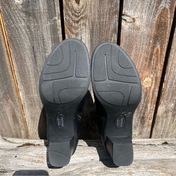 Earth Origins Wheaton Wade Black Ankle Boots bootie size 7.5 - Picture 7 of 16